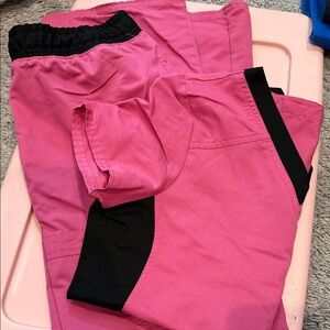 Woman’s scrub top and bottom